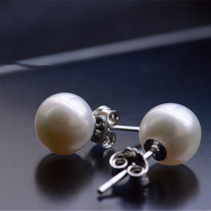 Chow Lanxuan fashion popular silver-plated needle pearl earrings jewelry women's Korean version of the small gift wholesale jewelry factory