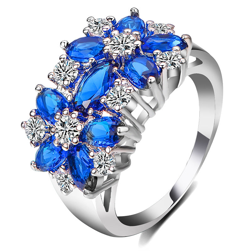 flower rings for women fashion jewelry gift