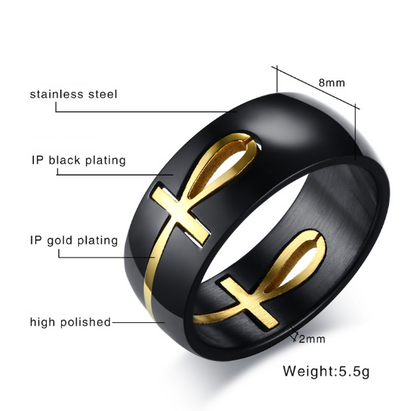 Fashionable Pure Tungsten Steel Sweethearts Ring Pair Ring