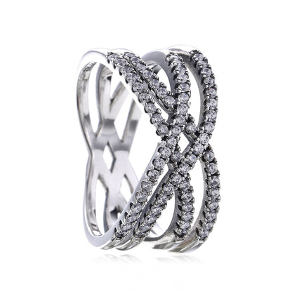 Vintage Cross Sterling Silver Wedding Rings for Women