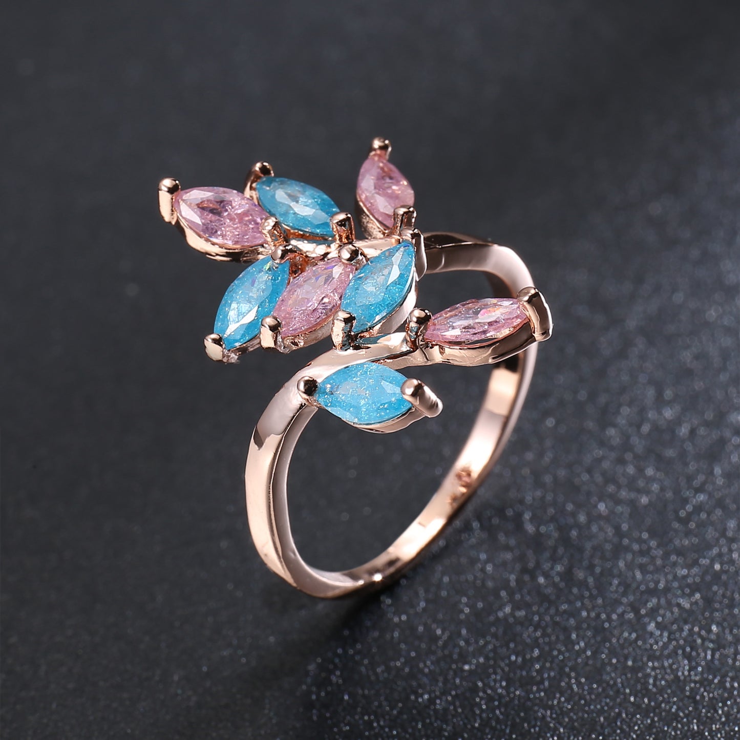 Ice Flower Zircon Jewelry Ring Jewelry