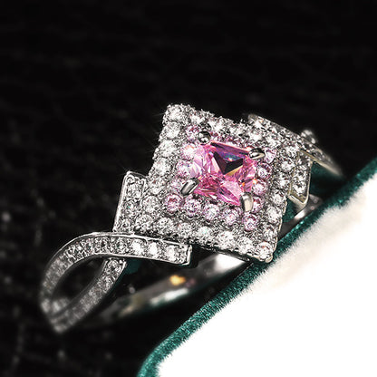 Creative Cross-wound  Diamond Zircon Ring, Versatile Jewelry