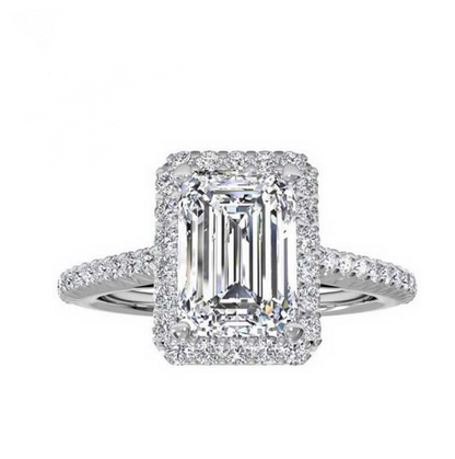 Diamond-encrusted ladies ring Flat cut diamonds Diamond ring Jewelry