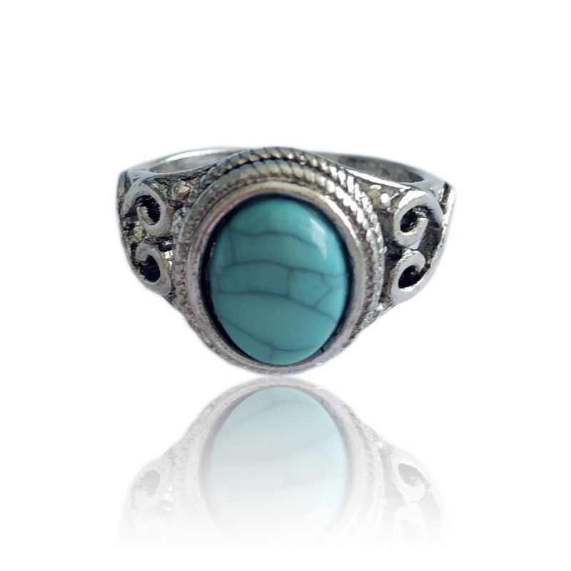 New Boho Blue Engagement jewelry Rings