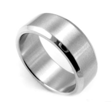 Solid Ring Stainless Steel Svart Strlk 12