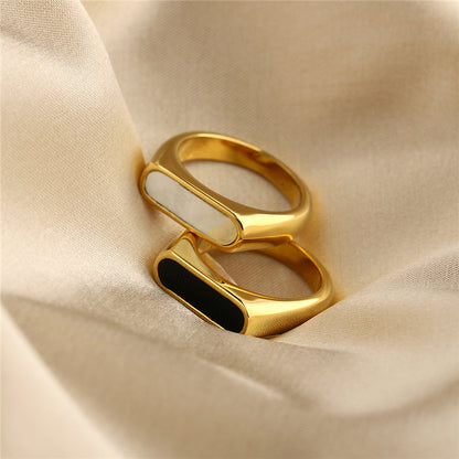 18K Gold Plated Stainless Steel Chunky Ring