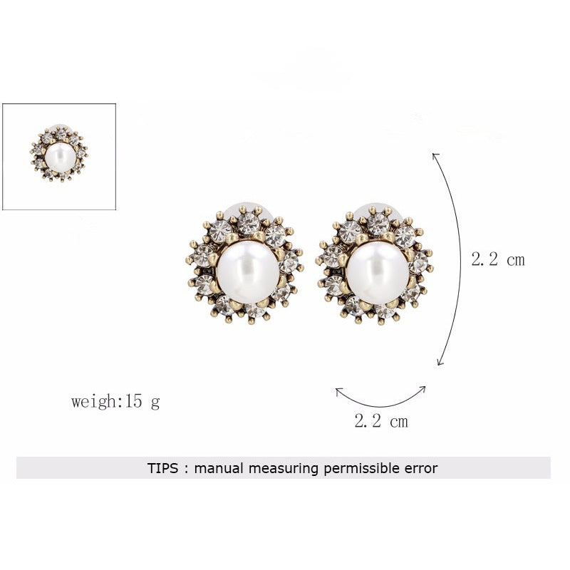 Simple Fashion Rhinestone Earrings