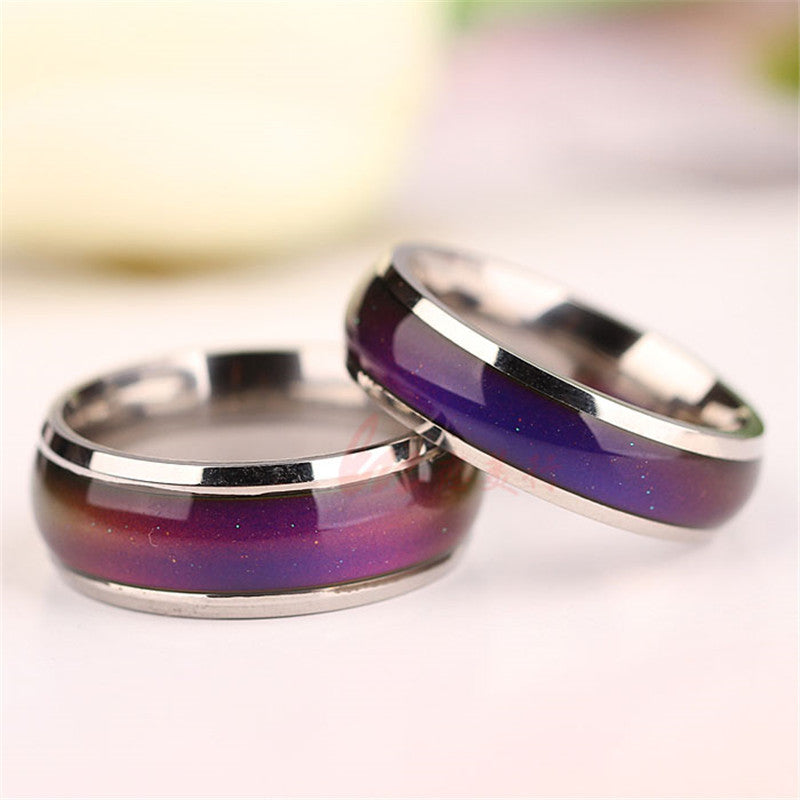 Fashion Changing Color Adjustable Mood Ring