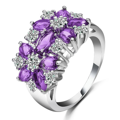 flower rings for women fashion jewelry gift