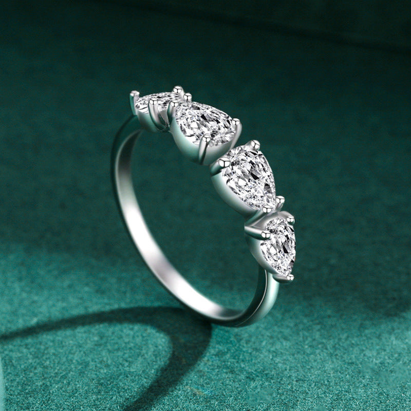 925 Silver Fashion Luxurious Drop Ring