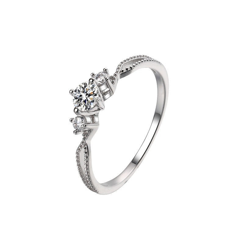Moissanite Ring Wedding Ring Temperament Ring