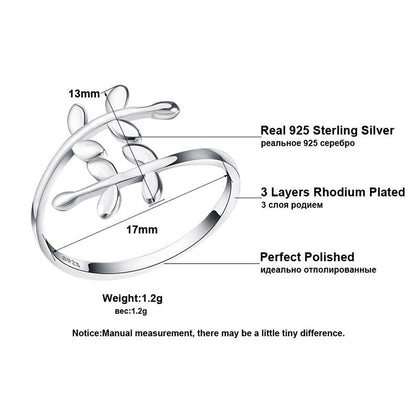 925 Sterling Silver Jewelry adjustable Band Women Wedding Rings for the party
