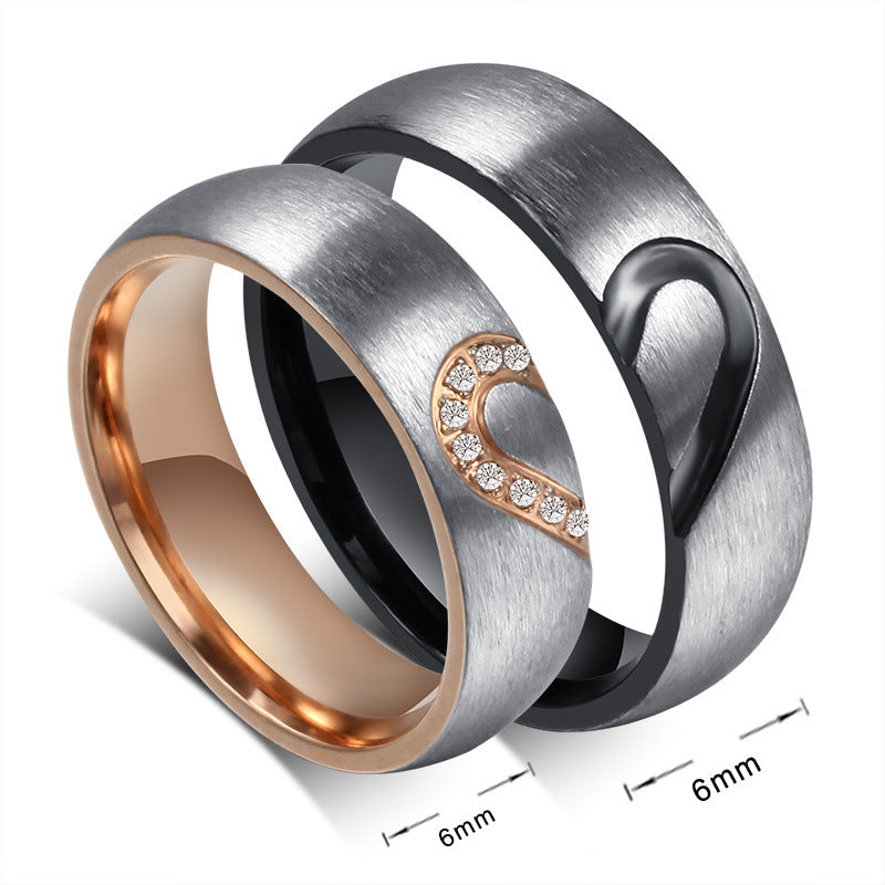 Couple ring micro diamond ring couple ring