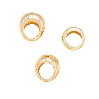 Fashion Temperament Wide Face Ring Female Ins Style