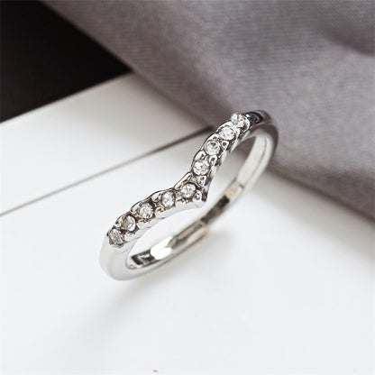 Jewelry Wholesale V-shaped Unique Design Diamond