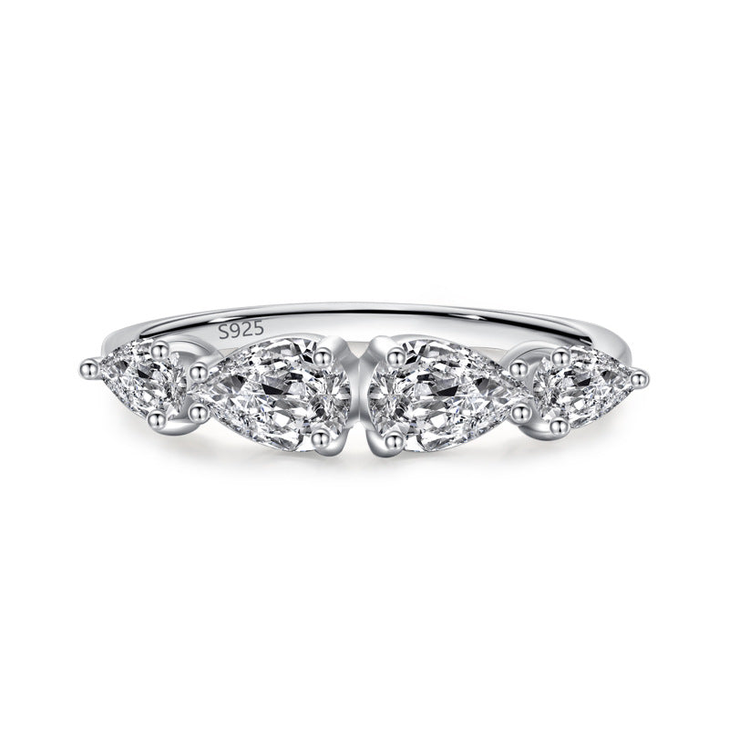 925 Silver Fashion Luxurious Drop Ring