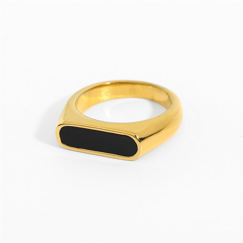 18K Gold Plated Stainless Steel Chunky Ring