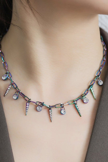 Colorful Multi-Charm Necklace