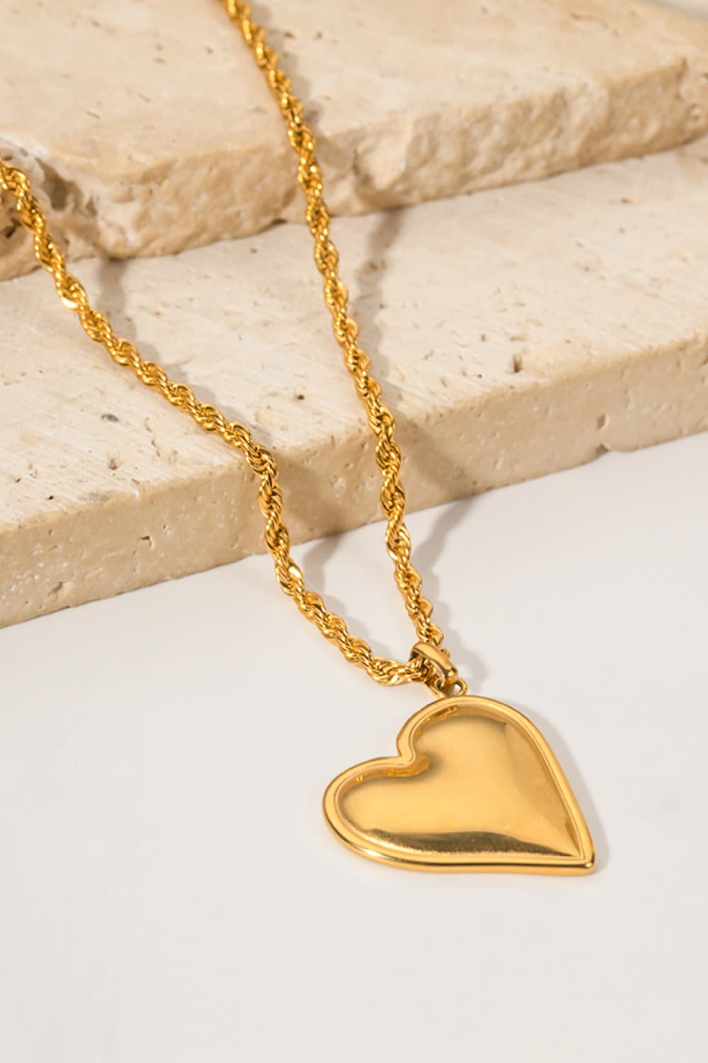 Heart Pendant Copper Necklace