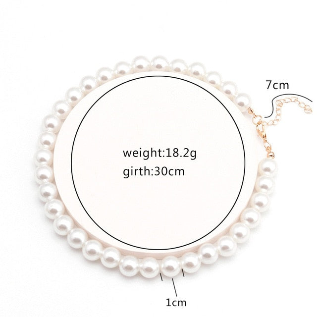 Pearl Choker Necklace | White Bridal Choker Necklace | Freshwater Pearl Necklace | Dainty Pearl Necklace | Wedding Necklace for Women Charm
