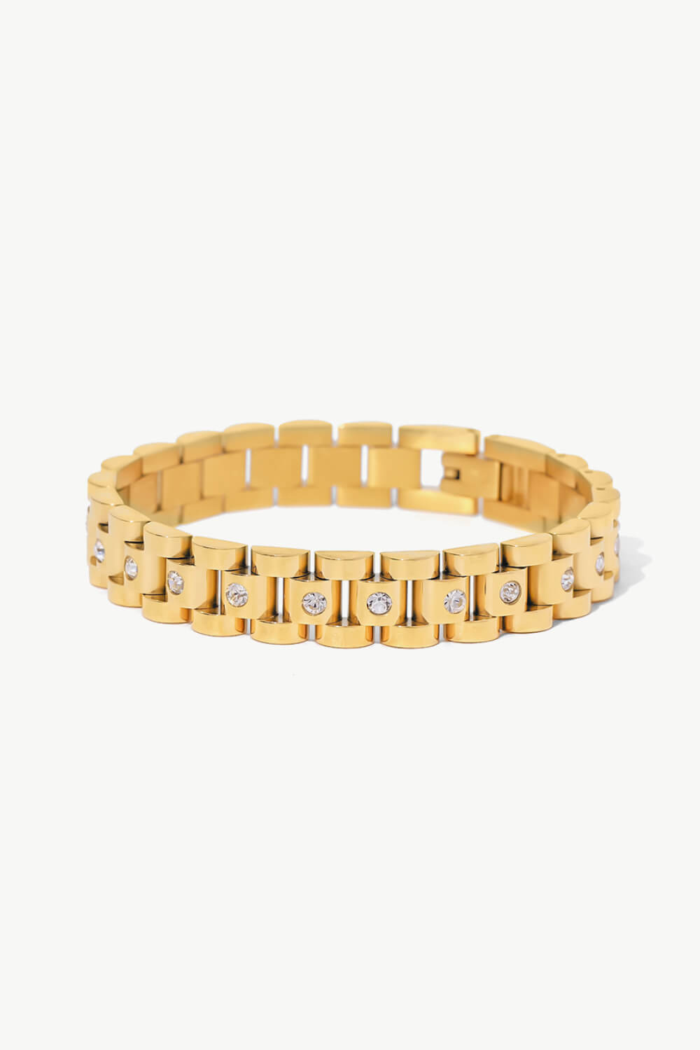 18K Gold-Plated Watch Band Bracelet