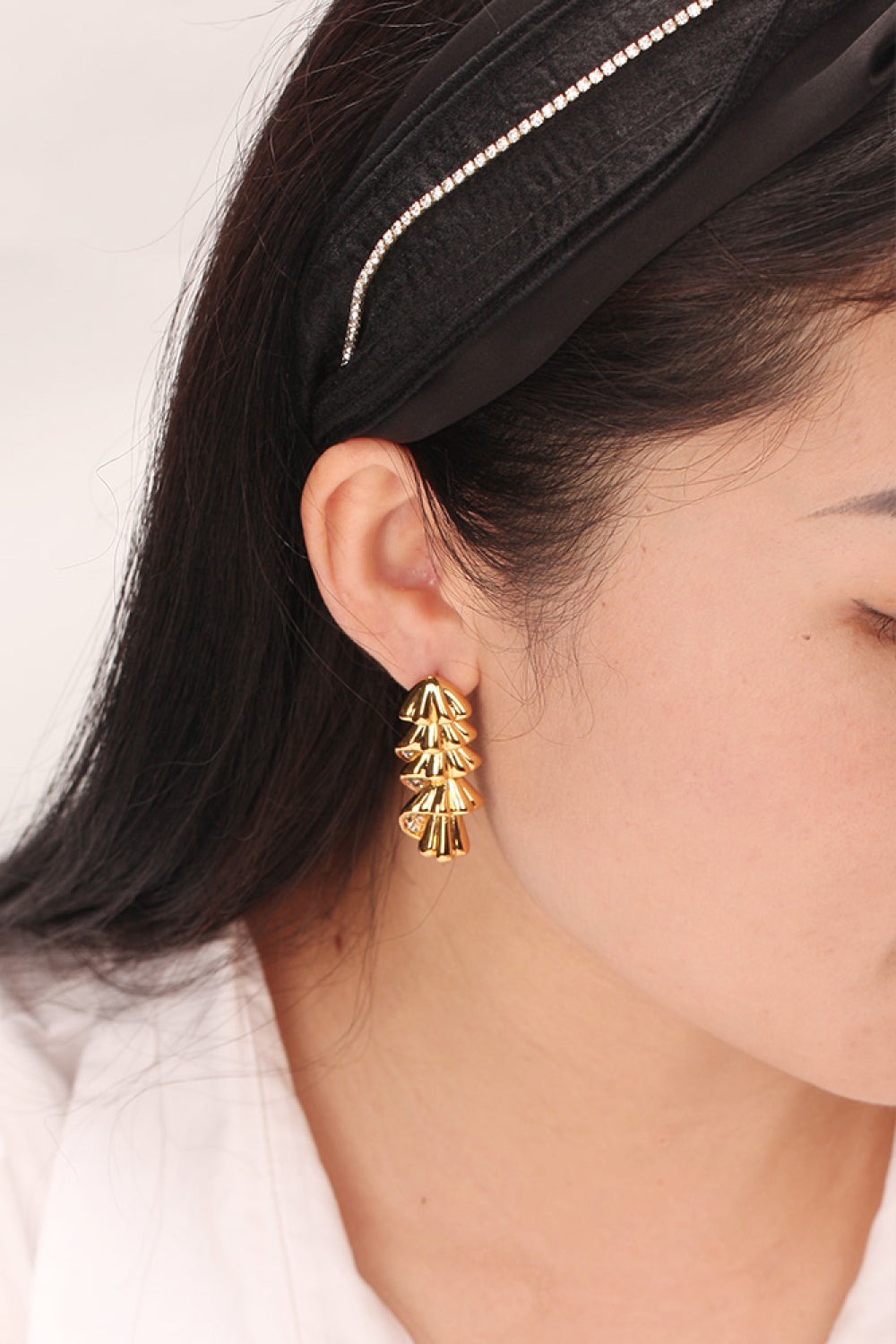 So Gorgeous 18K Gold-Plated Rhinestone Earrings