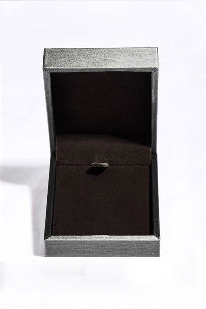 1 Carat Moissanite Platinum-Plated Key Pendant Necklace