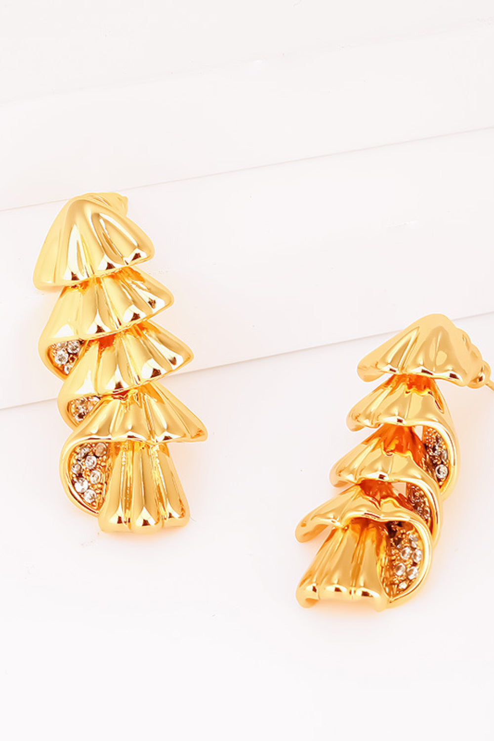 So Gorgeous 18K Gold-Plated Rhinestone Earrings